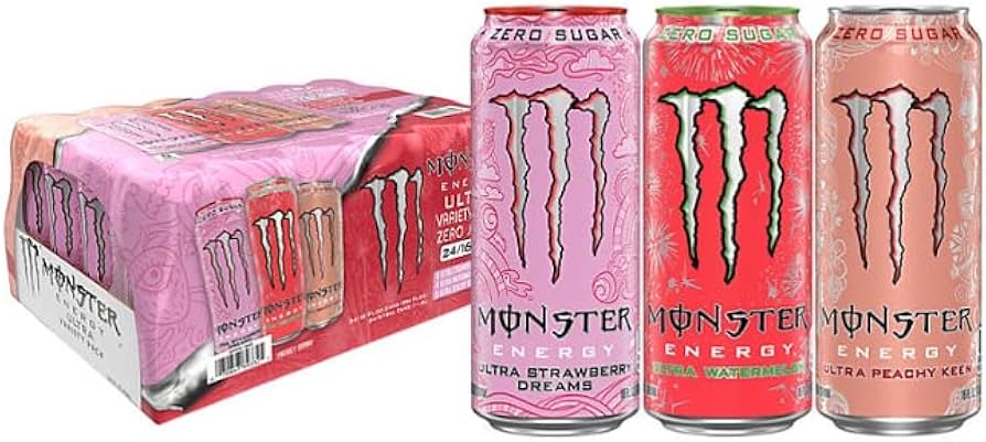 Amazon.com : Monster Energy Ultra Variety Pack, Strawberry Dreams