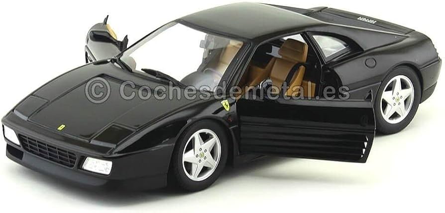Amazon.com: Ferrari 348 TB Black 1/18 Diecast Car Model by Hot