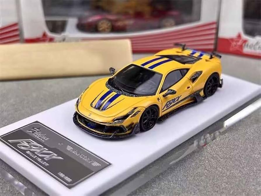 Amazon | 1/64 Fuelme Mansory マンソリー フェラーリ F8XX 黄色