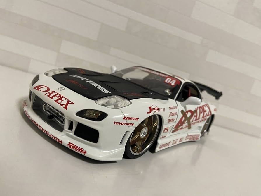 Amazon | Jada TOYS 1/18 マツダ RX-7 ホワイト IMPORT RACER MAZDA
