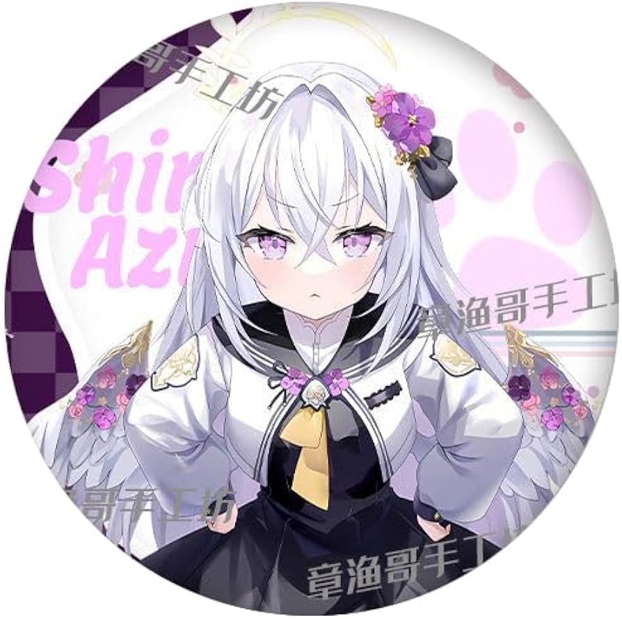 Amazon.co.jp: ブルーアーカイブ 白洲アズサ 缶バッジ ブローチ バッジ