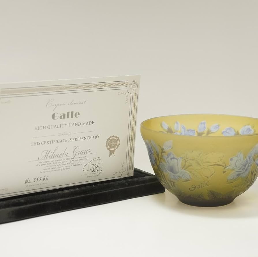 Amazon.co.jp: 証明書 エミールガレ 茶器 ボンボニエール カメオ彫り