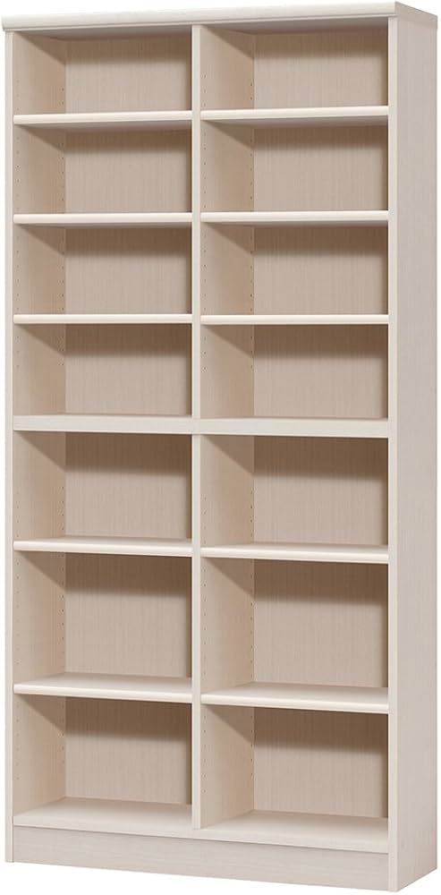 Amazon｜Shelfit カラーラック 幅86.5×奥行31×高さ178cm ライト