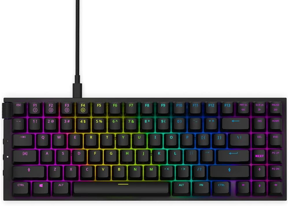 Amazon.co.jp: NZXT FUNCTION MINITKL ゲーミングキーボード ブラック
