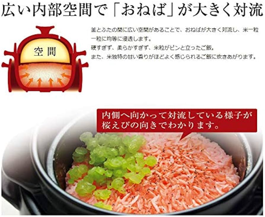 Amazon | 黒樂 かまどご飯釜 日本製（小) 1合から2合炊き用 | 黒樂