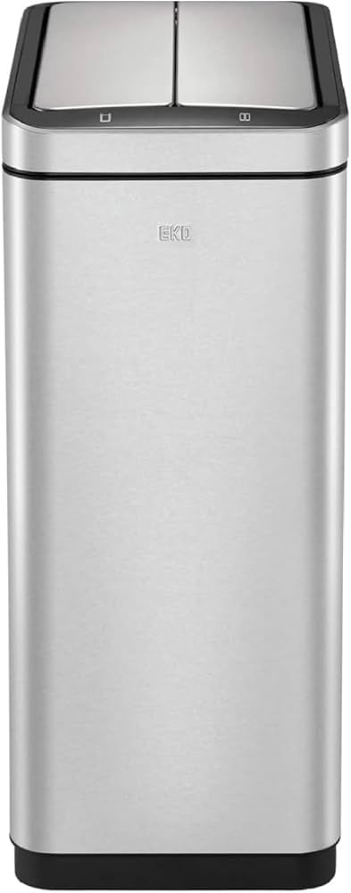 Amazon｜EKO ゴミ箱 自動開閉 デラックスファントム シルバー 30L