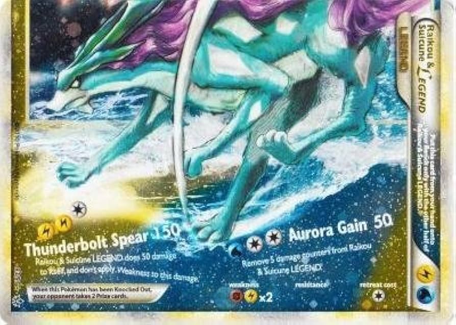 Amazon.co.jp: Pokemon - Raikou and Suicune LEGEND (Bottom) (93/95