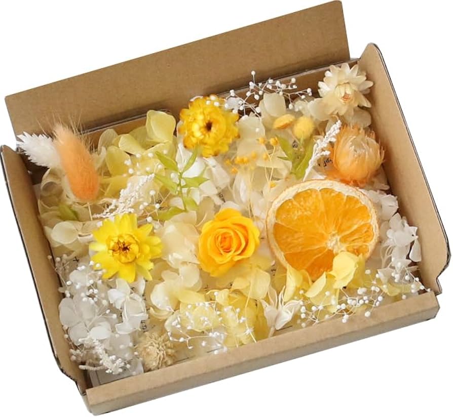Amazon | フレッシュオレンジ 花材詰め合わせ 花材セット オレンジ系