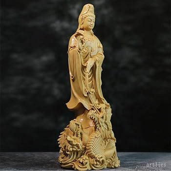 Amazon｜artlies 観音様 17cm 30cm 観音菩薩 龍頭観音 観世音菩薩 観