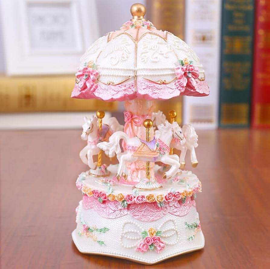 Amazon | かわいい 彡 メリーゴーランドのオルゴール カルーセル