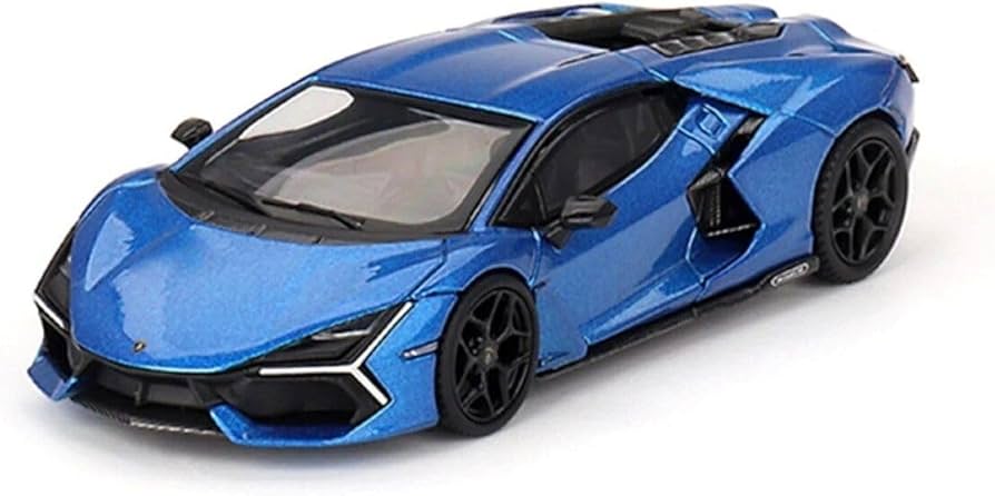 Amazon | MINI GT 1/64 ランボルギーニ レヴエルト ブルーエレオス (左