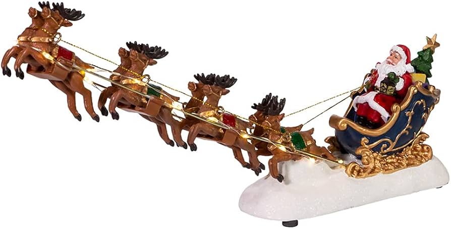 Amazon.com: Kurt Adler 7-Inch Battery-Operated LED Santa with