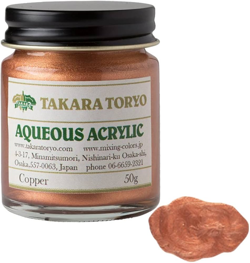 Amazon | 水性塗料 ゴールド・メタリックシリーズ (50g, Copper