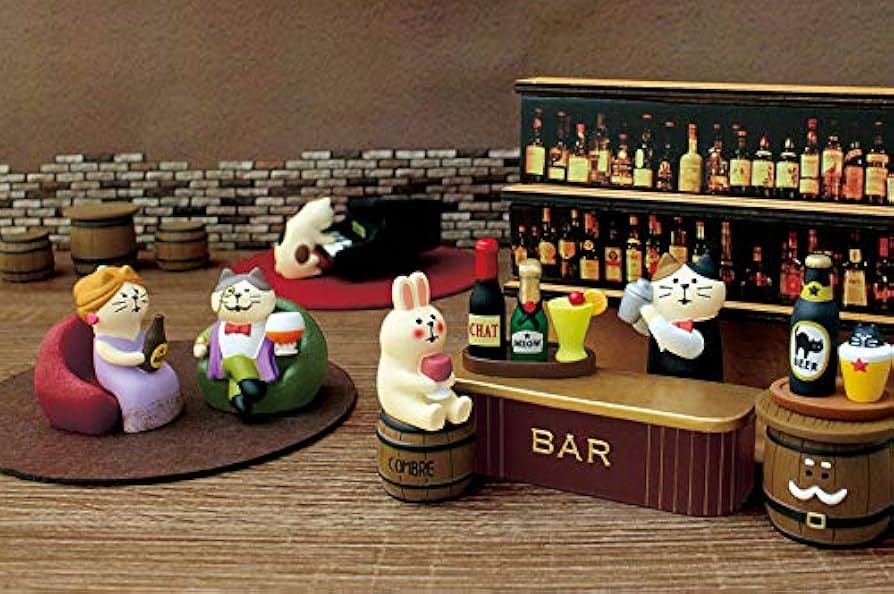 Amazon.co.jp: デコレ コンコンブル concombre 三毛猫BAR BAR看板LED