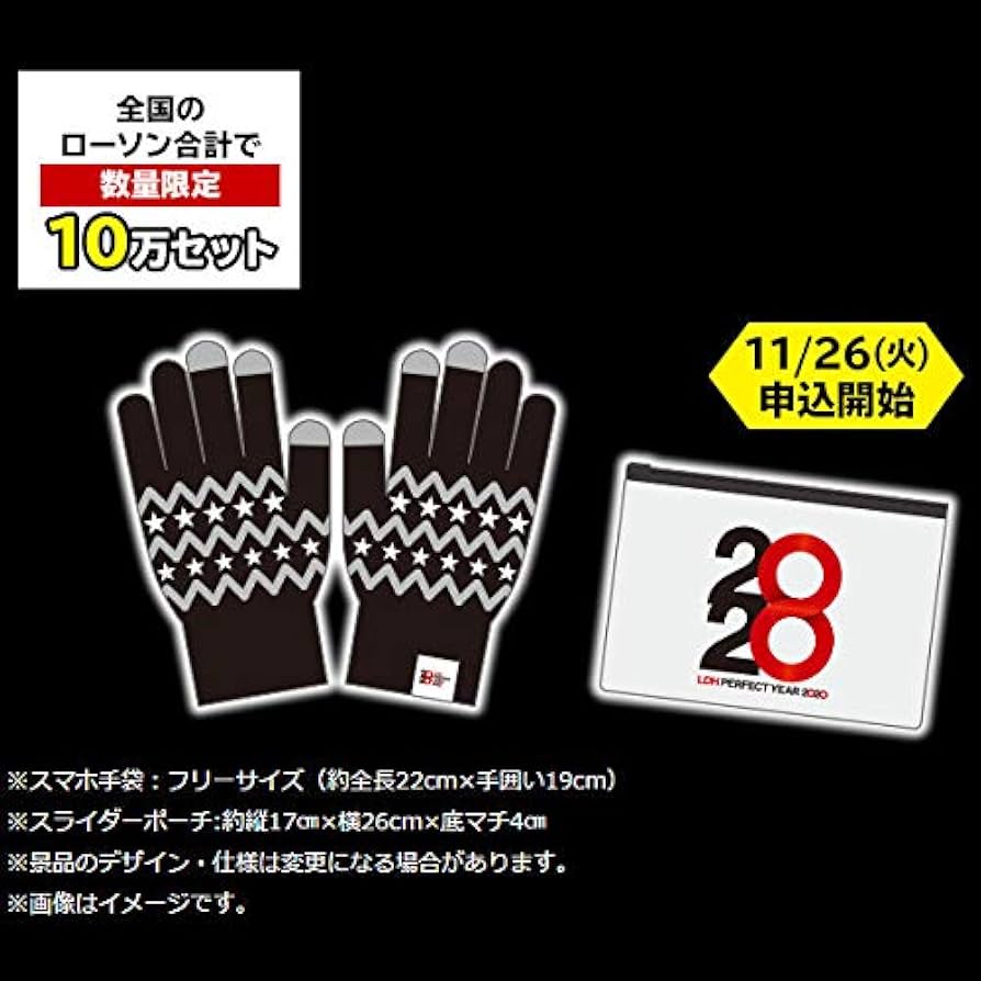 Amazon.co.jp: LDH PERFECT YEAR 2020 コラボグッズ スマホ手袋＋