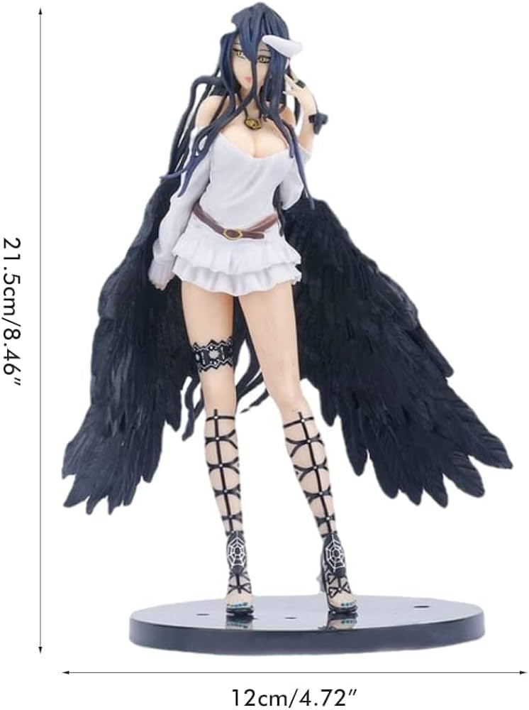 Amazon.com: Albedo Action Figure 21.5cm Anime Character Model PVC