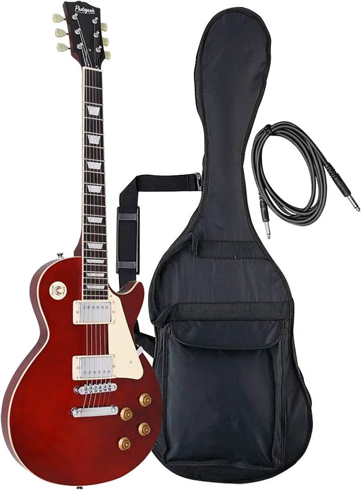 Amazon.co.jp: PhotoGenic エレキギター LPタイプ LP-260/WR ワイン