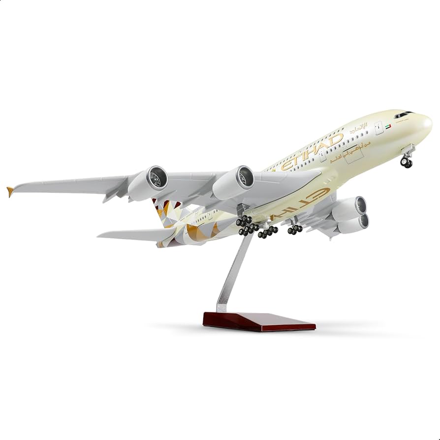 Amazon.co.jp: QIYUMOKE A380 1/160 大型飛行機モデル (全長18インチ