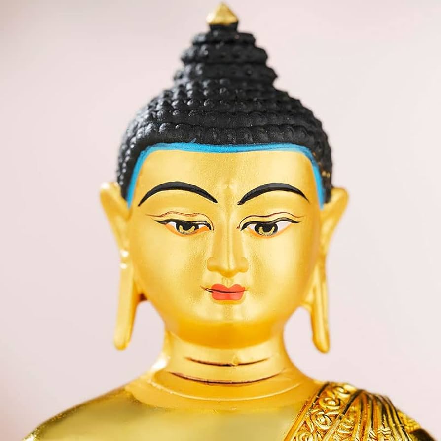 Amazon｜西蔵 （チベット） 仏教【釈迦如来 座像】銅製 高さ16cm