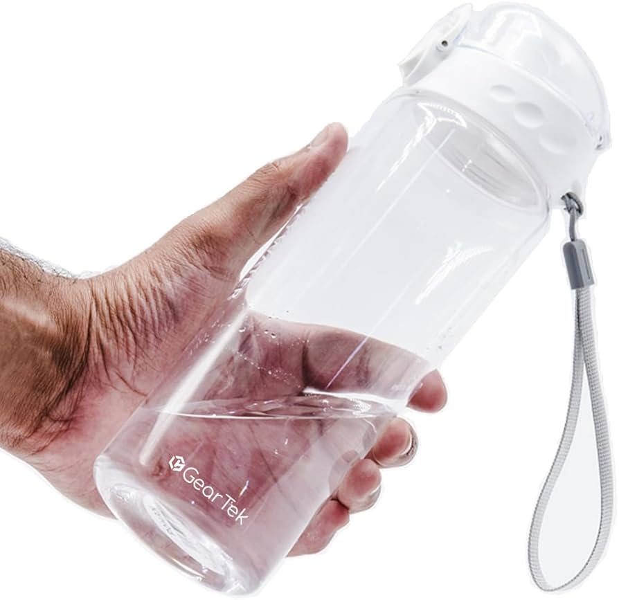 Amazon.com: GearTek Tritan Clear Water Bottle | No Markings BPA