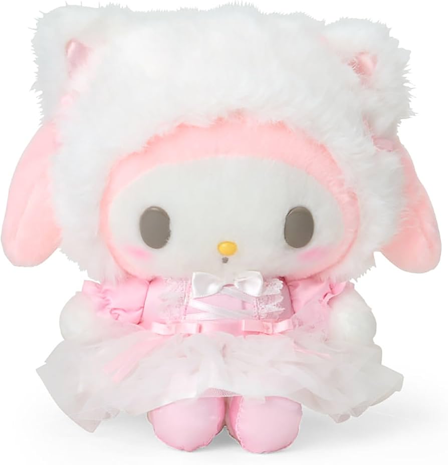 Amazon.co.jp: サンリオ(SANRIO) ぬいぐるみ（白猫バレリーナ） マイ