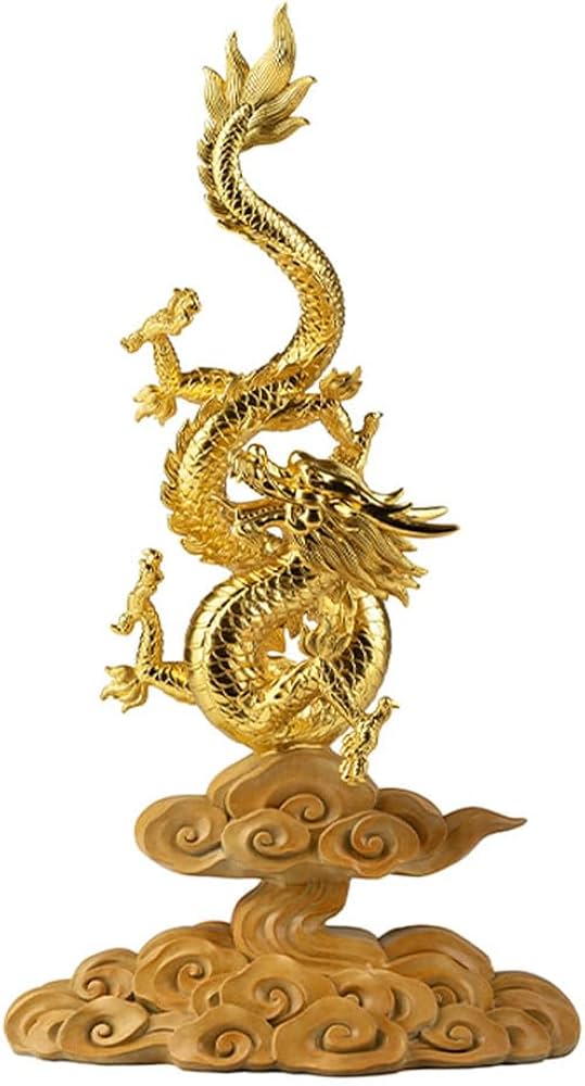 Amazon.co.jp: 昇り龍 風水龍神 50.5cm 銅製 置物 (伝統工芸品 銅器