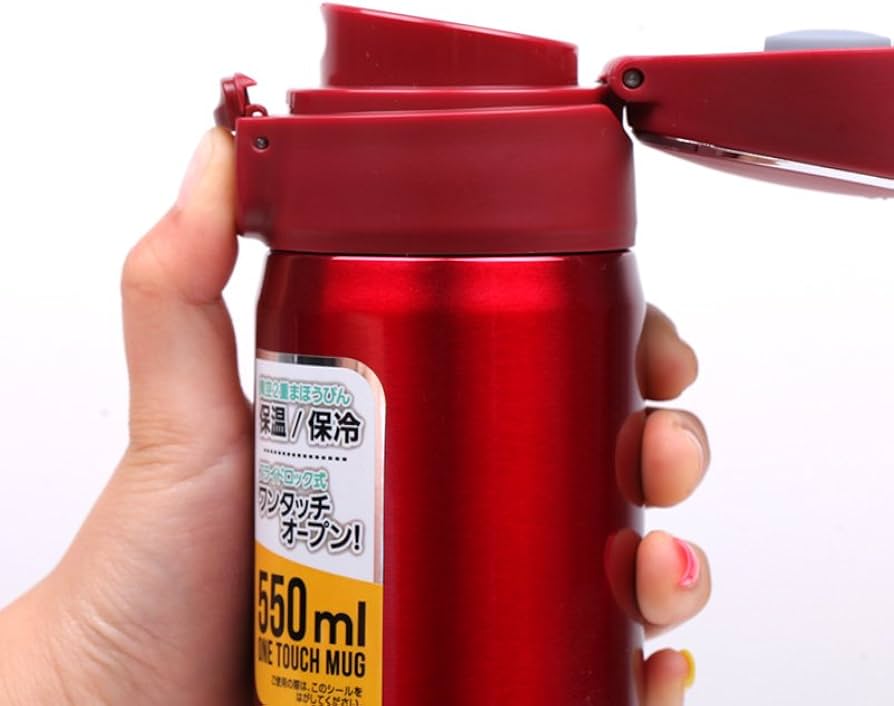 Amazon｜ピーコック 水筒 ステンレスボトル ワンタッチマグ(0.55L) AMW