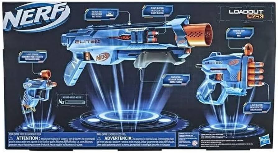 Amazon.co.jp: Nerf Elite 2.0 ロードアウト 3-ブラスターパック