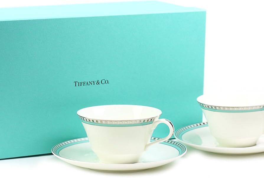 Amazon｜ティファニー TIFFANY＆Co カップ ペアカップ プラチナ ブルー