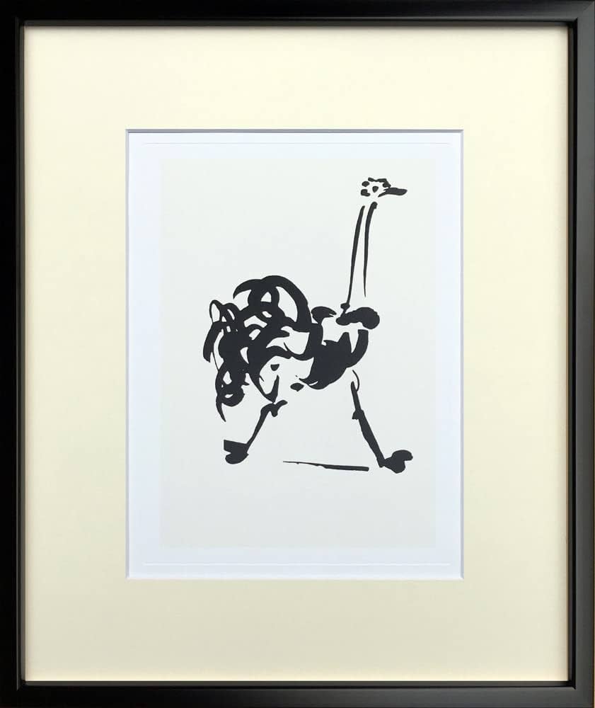 Amazon.co.jp: 名画 パブロ・ピカソ ダチョウ シルクスクリーン 絵画