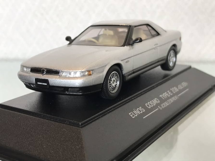 Amazon | 1/43 ユーノス コスモ タイプE 20B シルバー ミニカー