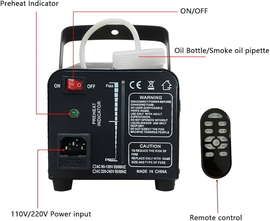 Amazon.co.jp: Sharelife Mini 500W Red Green Blue LED Changing Fog