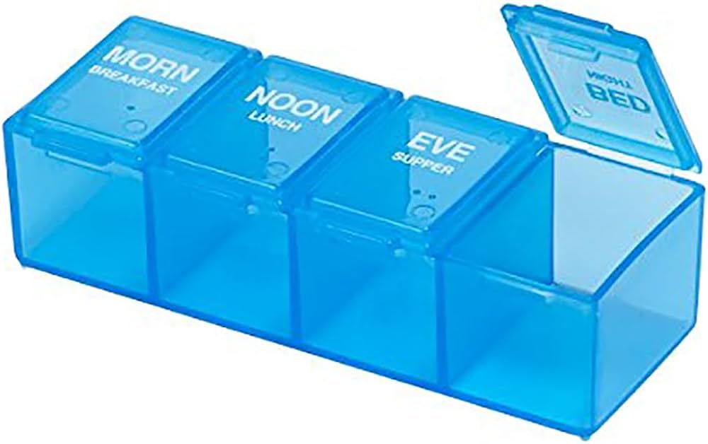 Amazon.com: EZY DOSE Daily Pill Case, Medicine Planner, Vitamin