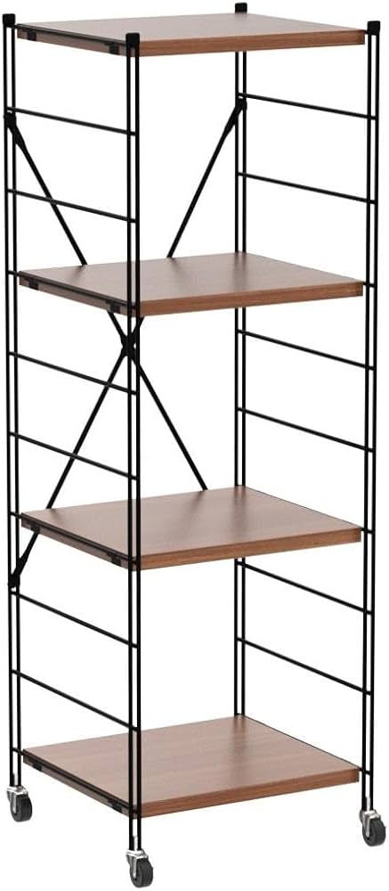 Amazon｜山善(YAMAZEN) ラック (キャスター付き) 【全体耐荷重100