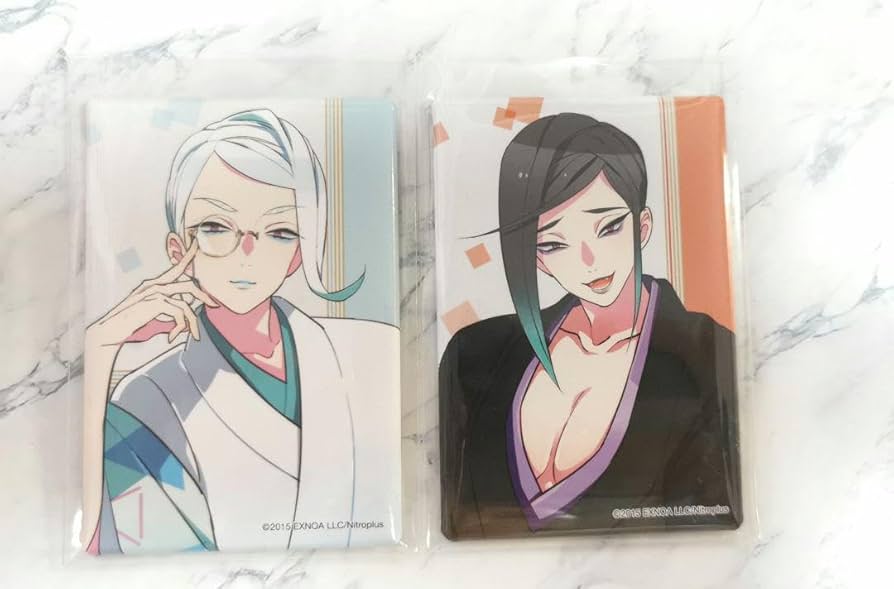 Amazon.co.jp: 刀剣乱舞 とうらぶ スクエア 缶バッジ 軽装 巴形薙刀 静