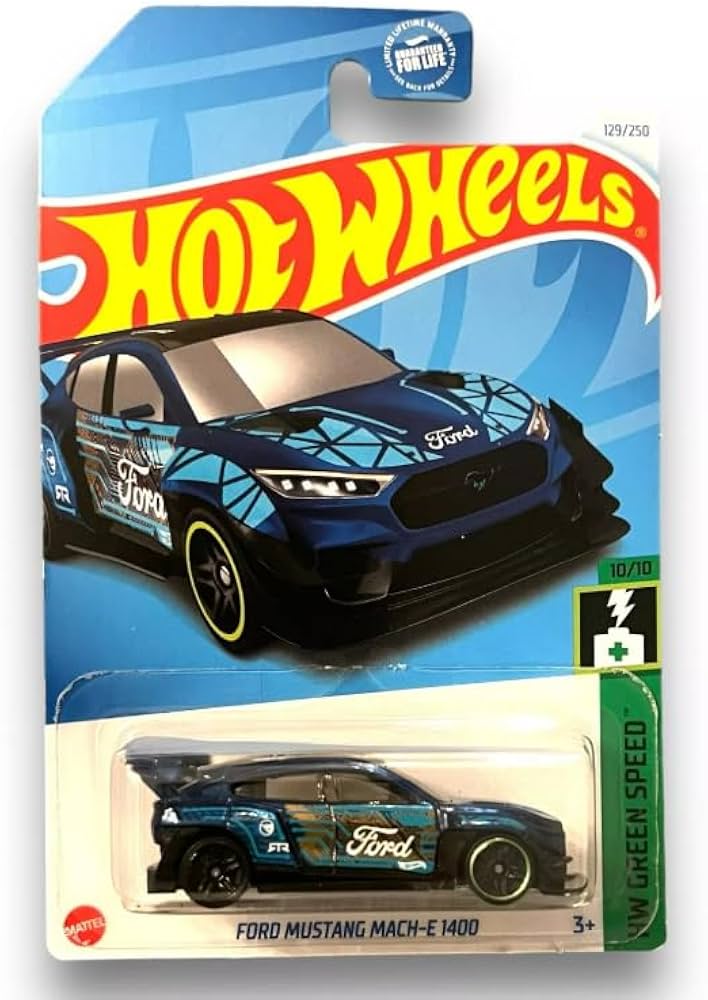 Amazon.com: Hot Wheels Ford Mustang Mach-E 1400, HW Green Speed, 1