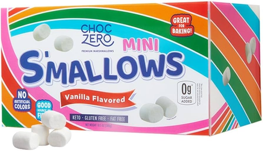 Amazon.com : ChocZero Mini Marshmallows, Sugar Free, High Fiber
