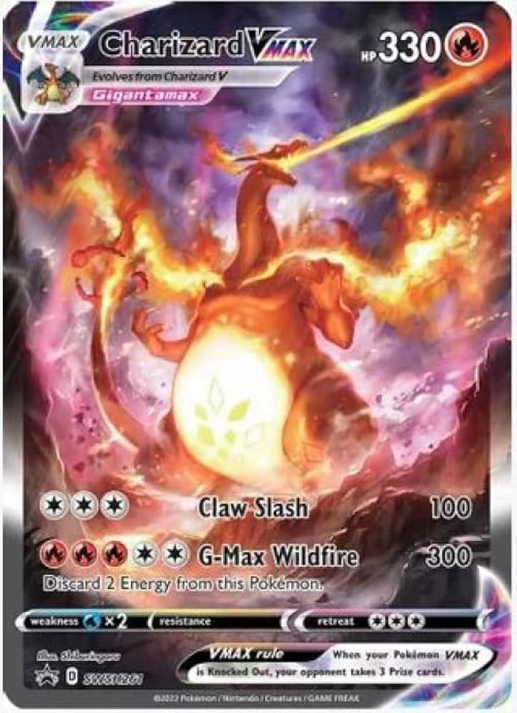 Amazon.com: Charizard Vmax SWSH261 - Pokemon Black Star Promo