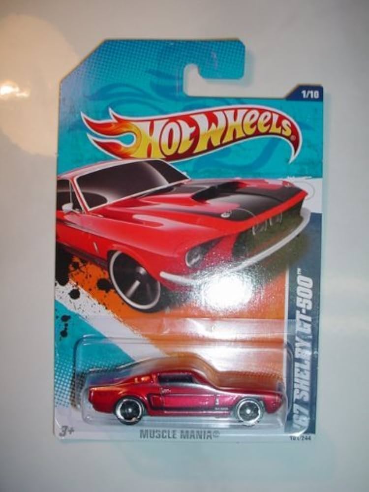 Amazon.com: HOT WHEELS 2011 MUSCLE MANIA 1/10 RED '67 Ford Mustang