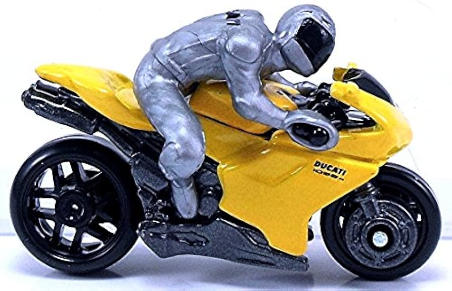 Amazon.com: DUCATI 1098R (Yellow & Silver) * MOTORCYCLE & RIDER