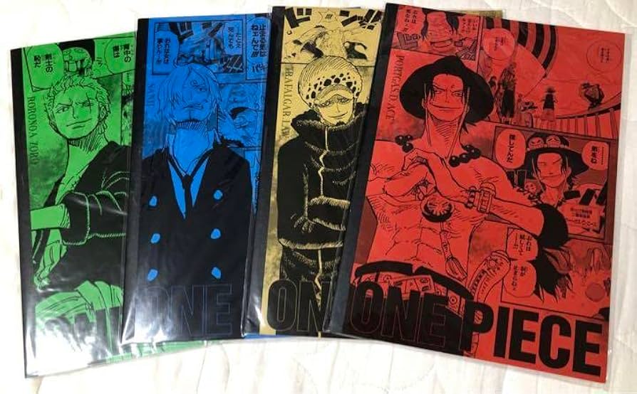 Amazon.co.jp: ワンピース メモリアルノート ゾロ サンジ ロー エース