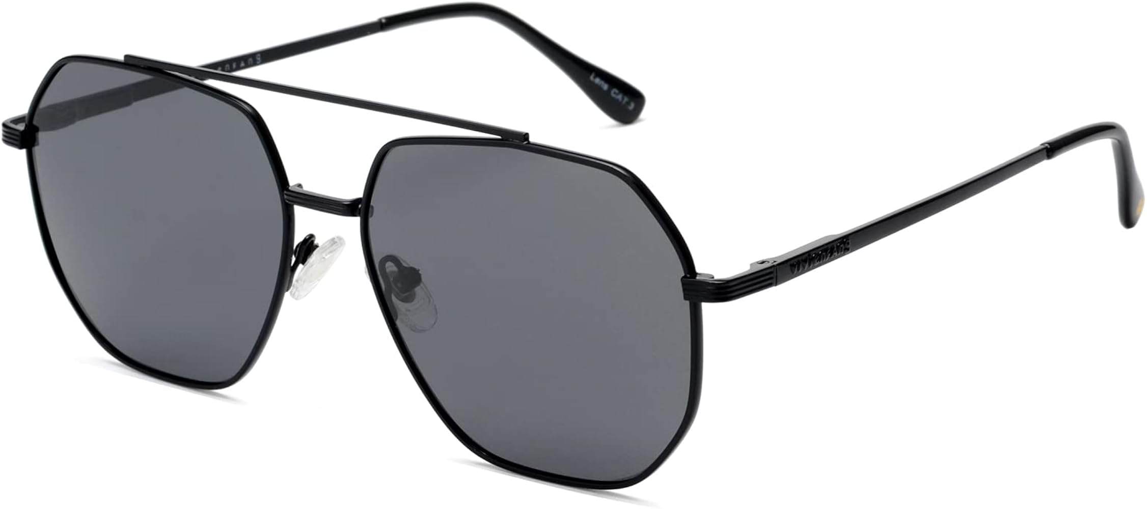 Amazon.com: VIVIENFANG Polarized Black Sunglasses for Men