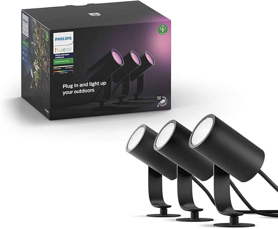 Amazon.co.jp: Philips Hue Lilyホワイト&カラー屋外スポットライト