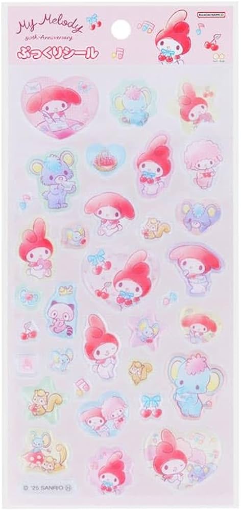 Amazon.co.jp: マイメロディ[シールシート]ぷっくりシールサンリオ