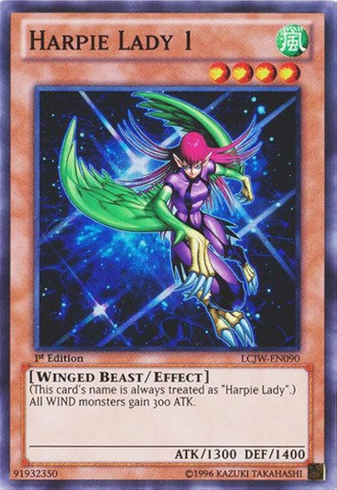 Amazon.com: YU-GI-OH! - Harpie Lady 1 (LCJW-EN090) - Legendary