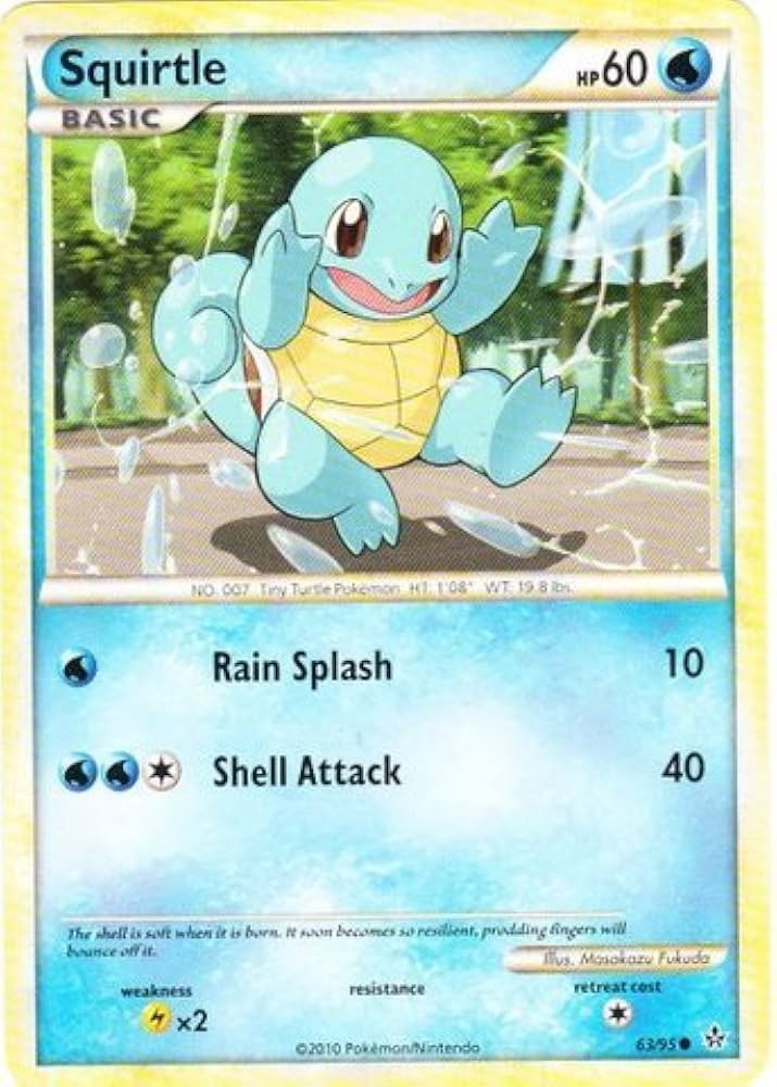 Amazon.co.jp: Pokemon - Squirtle (63/95) - HS Unleashed : おもちゃ