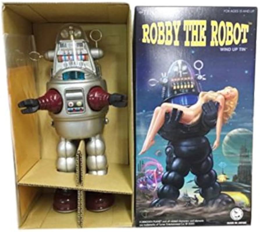 Amazon.co.jp: ゼンマイ式 ブリキロボット ロビー・ザ・ロボット