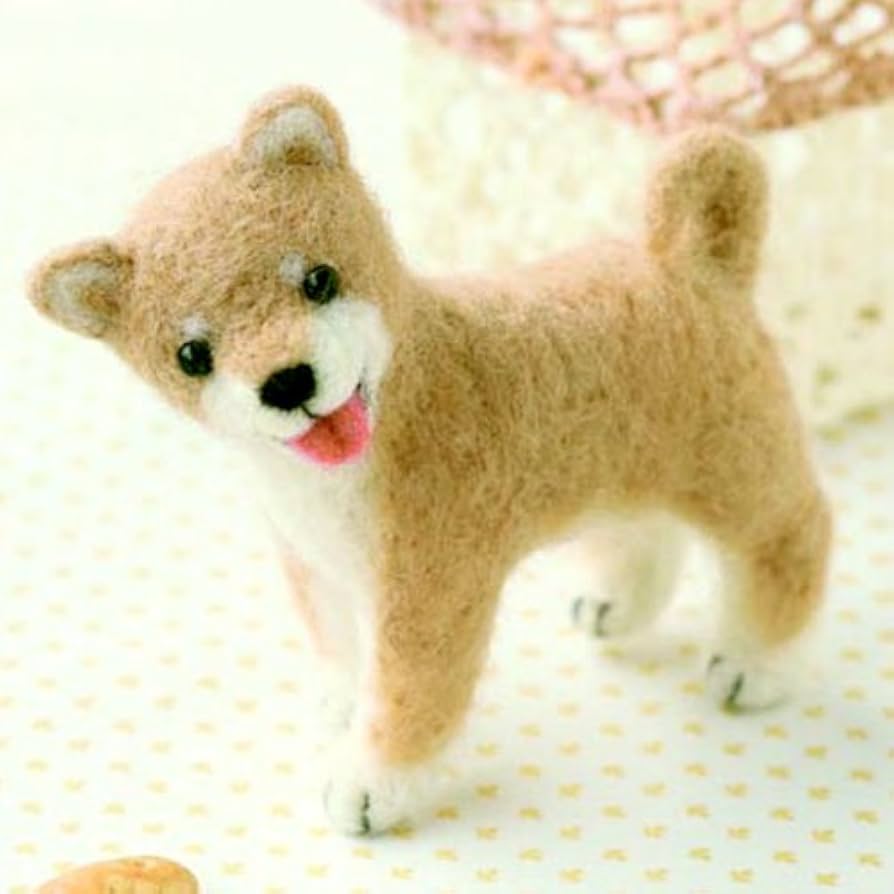 Amazon | 羊毛フェルトで作るミニチュア柴犬のマスコット手作りキット