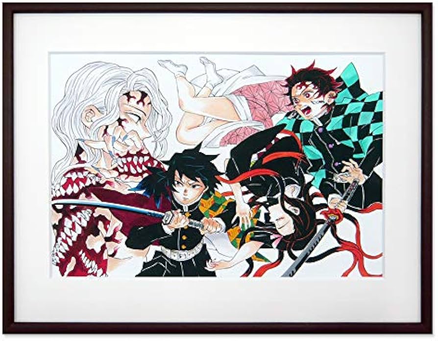 Amazon.co.jp: 鬼滅の刃 高級複製原画 決戦開幕 (無惨 vs 炭治郎・禰
