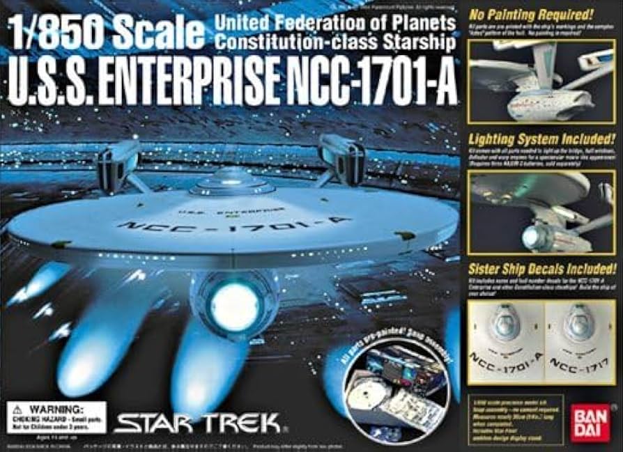 Amazon | スタートレック 1/850 U.S.S.エンタープライズA | プラモデル